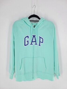 GAP Light Mint Hooded Zip Sweatshirt Size XXL